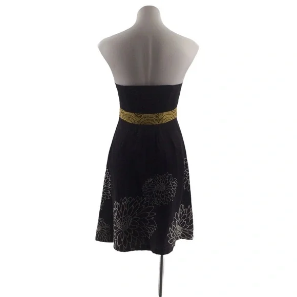 Anthropologie Floreat Floral Embroidered Strapless Dress - Picture 2 of 16